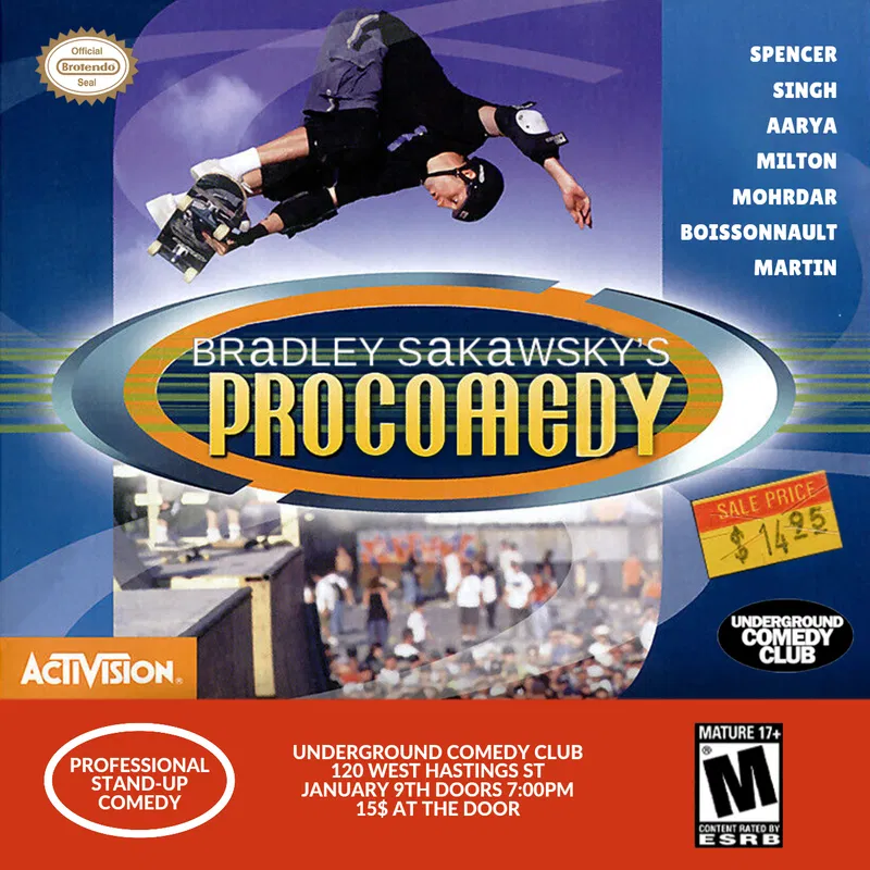 Bradley Sakawsky’s Pro Comedy