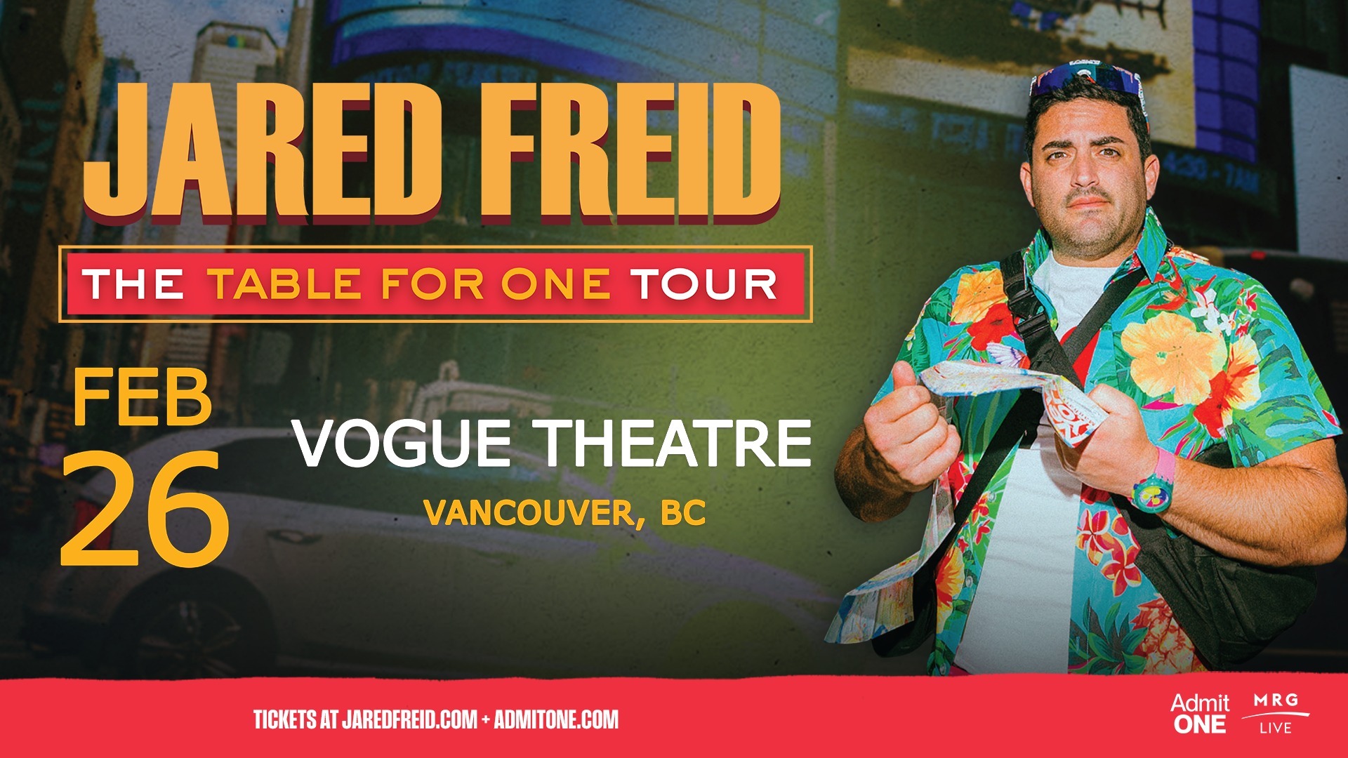 Jared Freid – The Table for One Tour
