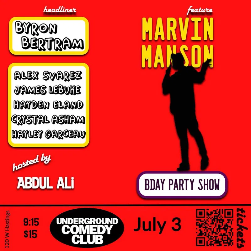 Marvin Manson Presents Comedy Showcase