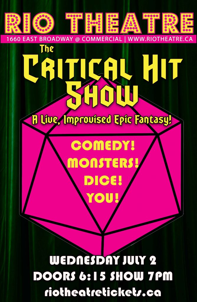 The Critical Hit Show – A Live, Improvised Epic Fantasy