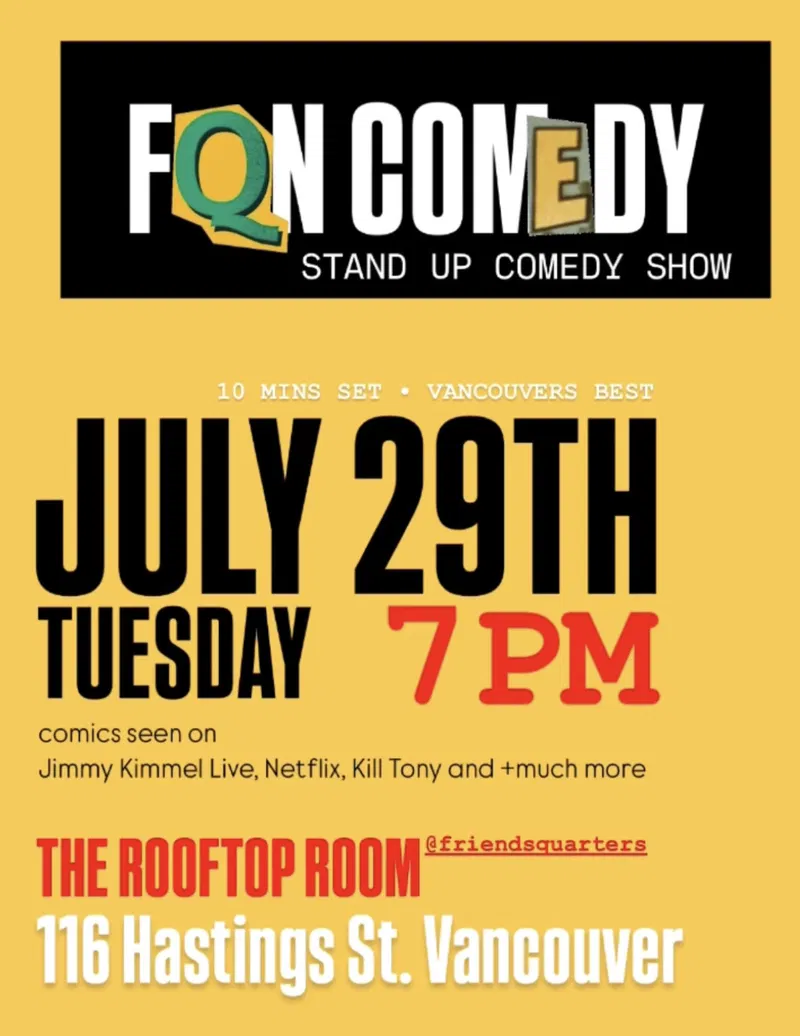 FQN COMEDY at The Rooftop Room