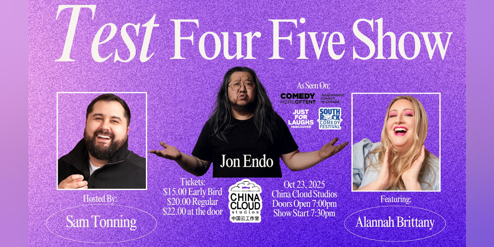 Jon Endo – Test Four Five Show