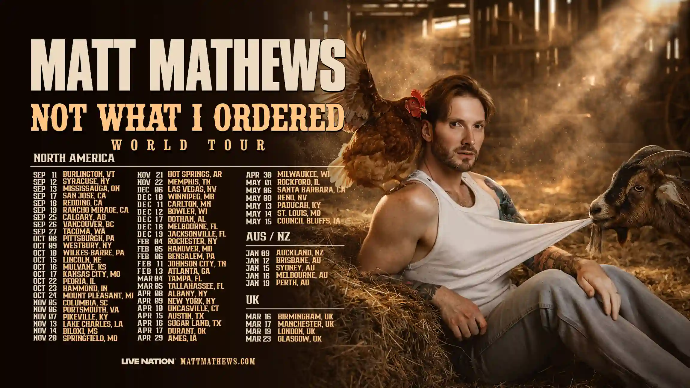 Matt Mathews: Not What I Ordered Tour